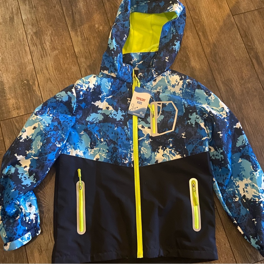 Top & Sky kids fleece lined rain jacket